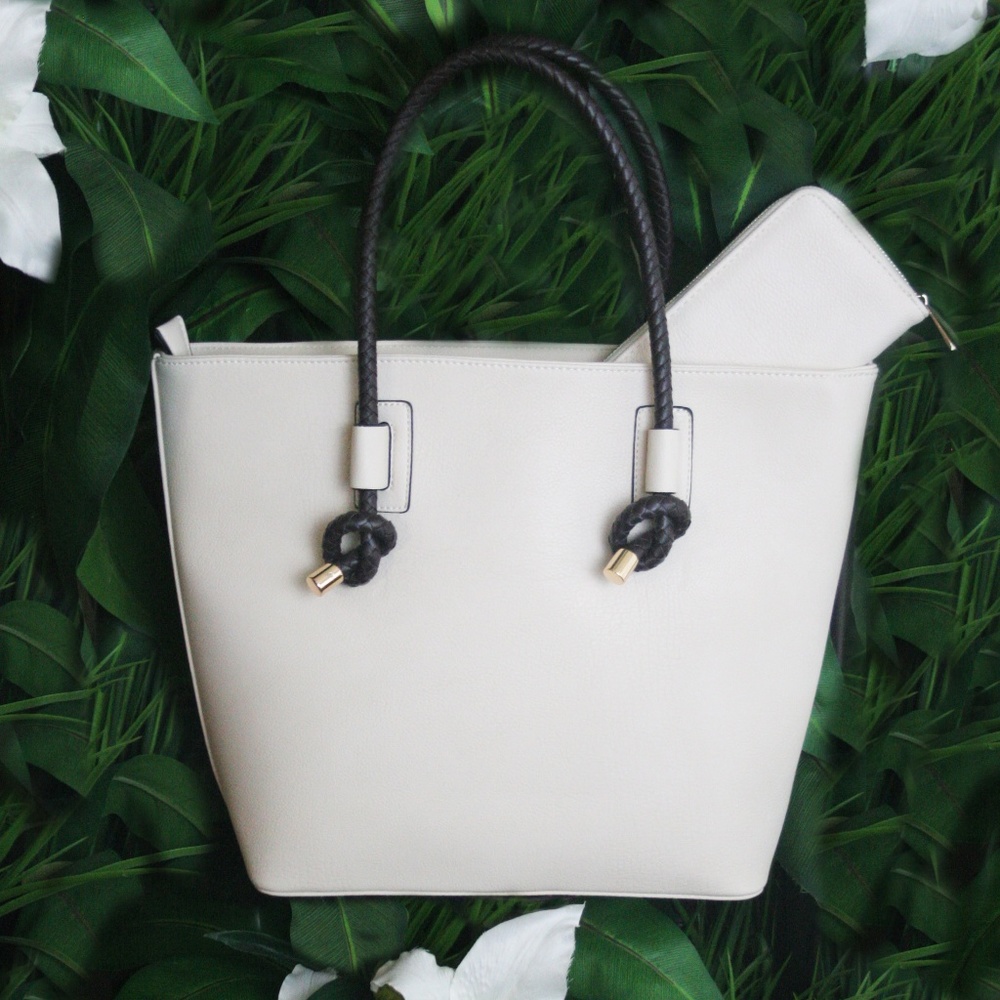 NWT Vegan Leather Tote + Wallet